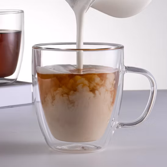 Totenkopf-Bierglas, personalisierbar, Bar-Dekoration, doppellagiger, transparenter Becher