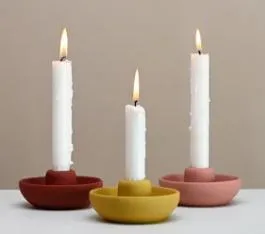 Moderner Dekor-Keramik-Kerzenhalter in mattierter Farbe in Schüsselform für die Heimdekoration