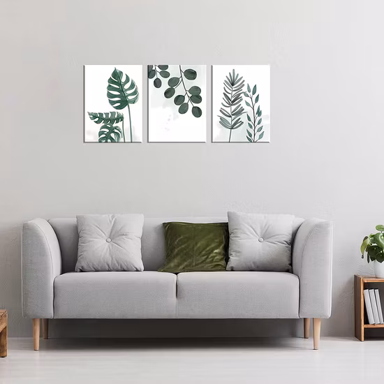 Tropische Blätter Holz Wanddekoration Blatt Wandkunst für Wohndekoration