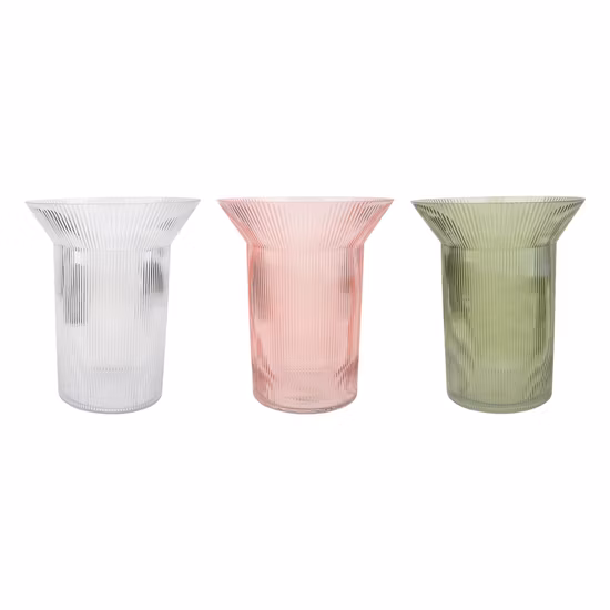 Mundgeblasene Crack-Glasvase für die Heimdekoration