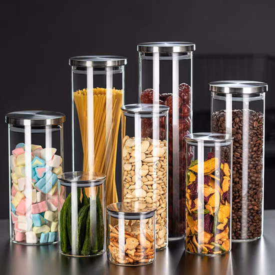 Leeres, klares, quadratisches Honigglas im Großhandel, Frascos De Vidrio-Glasgefäße mit Deckel für Einmachgläser, Honiggläser und Lebensmittelbehälter