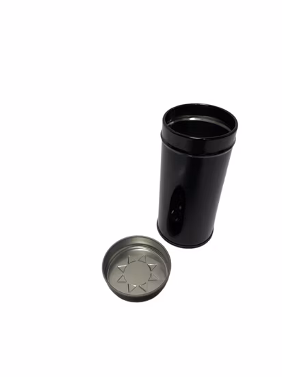 Heißer Verkauf Manuelle Bedienung Blechdose Runde Aschenbecher Blechdose